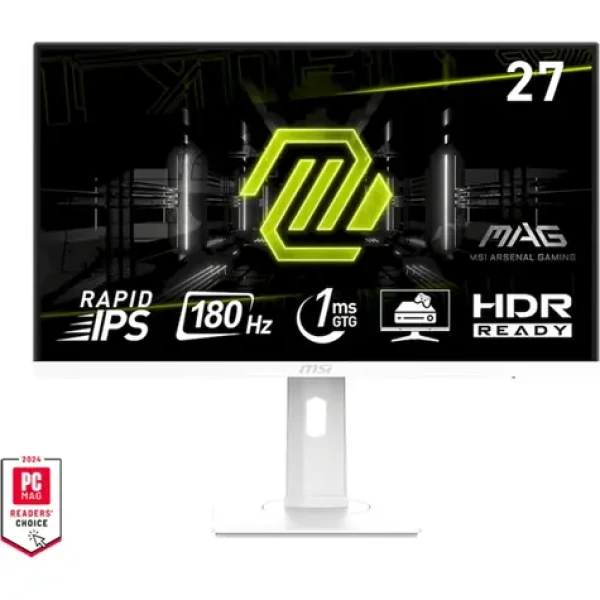 27" MSI MAG 274PFW bílá / 1920 x 1080 / IPS / 16:9 / 1ms / 1000:1 / 300cd/m2 / 1x HDMI + 1x DP / VESA / Pivot (MAG 274PFW)