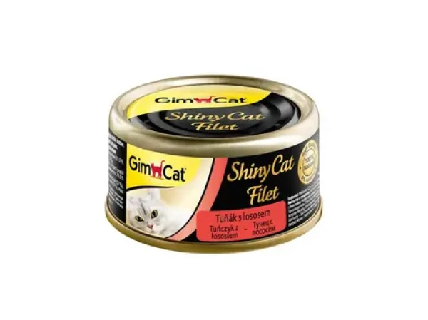 GIMBORN GimCat ShinyCat filet tuňák s lososem Konzerva 70g (4002064414201)