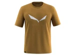 Salewa Solidlogo Dry pánské triko krátký rukáv Golden Brown vel. 50/L