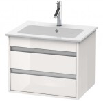 DURAVIT - Ketho Umyvadlová skříňka 48x60x48 cm, 2 zásuvky, lesklá bílá KT642802222