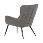 Křeslo ušák, šedá, látka, AK-H9206 GREY2