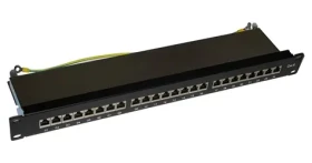 XtendLan / Patch panel / 19" / 24 portů RJ-45 / Cat6 / stíněný kovový kryt (PP19-24C6F-CD)
