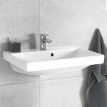 VILLEROY & BOCH - Avento Umyvadlo 55x37 cm, s přepadem, otvor pro baterii, CeramicPlus, alpská bílá 4A0055R1