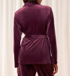 Dámský župan Sensual Velour Robe Top - Triumph burgundy (00EG) 0038