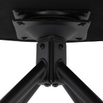 Židle jídelní a konferenční, žlutá látka, černé kovové nohy, otočný mechanismus