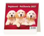 Stolní kalendář 2027 Helma Minimax Pejskové