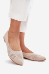 Materiálové Dámské Baletky Béžové Zelira 40