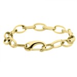 Ocelový náramek Helena Gold, chirurgická ocel, Zlatá 18 cm