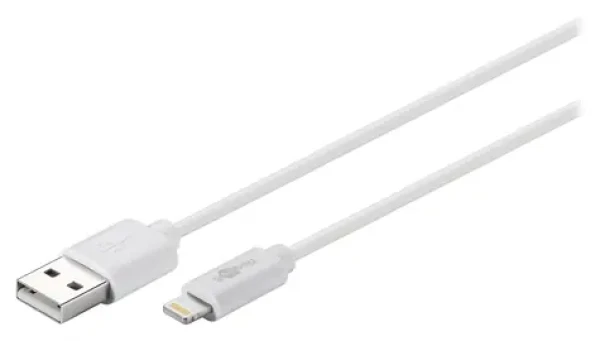 Goobay USB-A - Lightning bílá / Kabel / 1 m / MFi certifikace (54600)