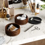 Dřevěná šperkovnice Umbra Tesora - černá/ořechová