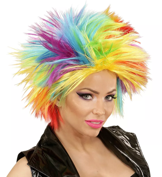 Ptakoviny.cz Paruka dámská duhová punk