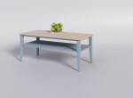 ARTEN (NANO Systems s.r.o.) Bukový konferenční stolek TALO-STL1 140x80 (Šedá)