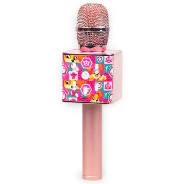 Tlapková patrola Bluetooth karaoke mikrofon růžová / USB-A/C / 10m (BIE003645)