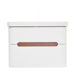 Koupelnová skříňka s umyvadlem SAT Fusion 77,5x53x45 cm bílá matná mat SATFUSION280WMW SATFUSION280WMW