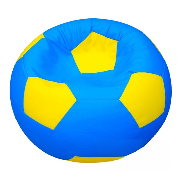 FRONTI Sedací vak - míč 80 cm - světlemodrá + žlutá