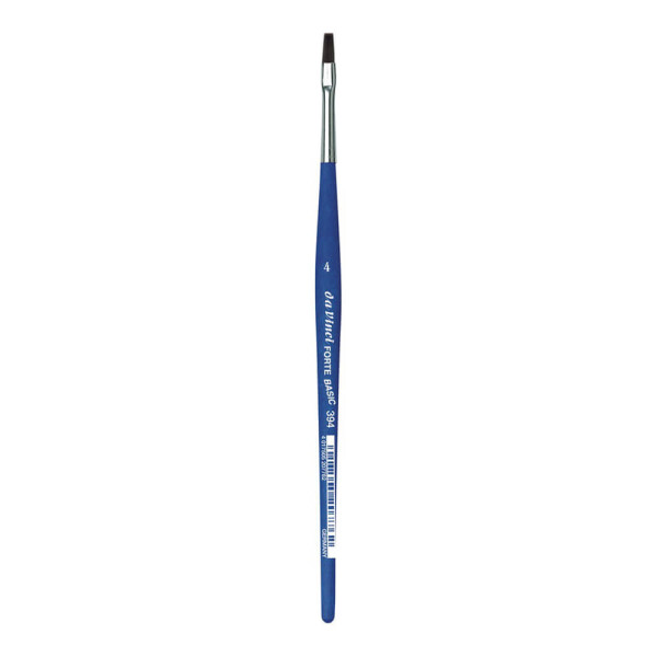 Štětec DaVinci Forte Basic modrý plochý - 4