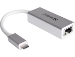 Pouzdro Sandberg redukce USB-C -> RJ-45, stříbrná