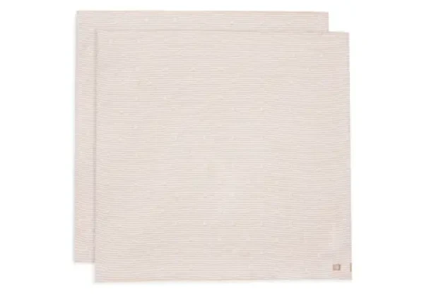 Jollein Pleny zavinovací 2ks 115x115 cm Miffy Stripe Biscuit / Rozměry 115 x 115 cm / 2 ks (535-852-68007)