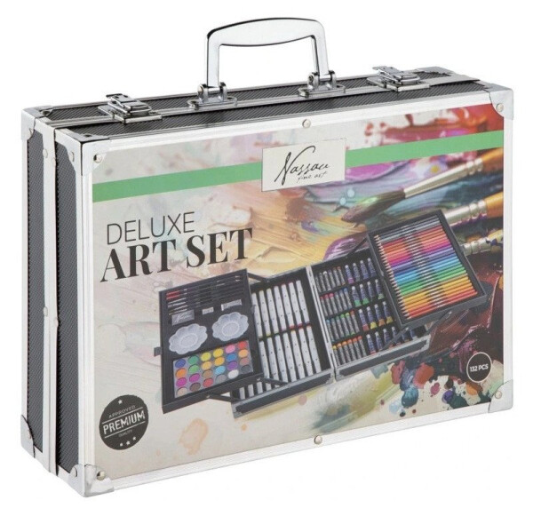 Sada na malování v kufříku 132 ks Delux