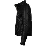 Pánská Kožená Bunda Genevieve Essence Brixton Černá Velikost: M