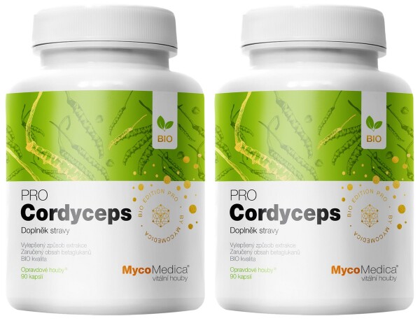 2x MycoMedica Cordyceps PRO - 180 kapslí