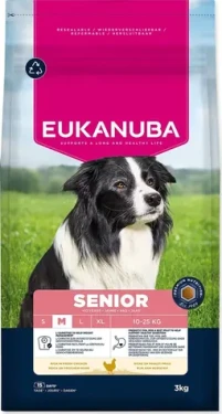 Eukanuba Senior Medium rich in fresh chicken / Granule pro psy / Pro seniory středních plemen / 3 kg (1724-204478)