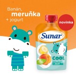 Sunar Cool ovocná kapsička banán, meruňka, jogurt 12m+, 110g