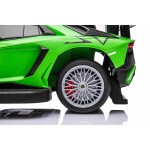 Mamido Dětské odrážedlo auto s vodící tyčí Lamborghini Aventador SV zelené