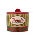 Bloomingville Keramická dóza Stefano Tomato 1,8 l, červená barva, keramika