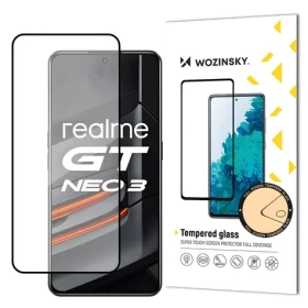 Wozinsky Super Tough tvrzené sklo pro Realme GT Neo 3 černá / Ochranné sklo / Full Glue / Přes celý displej