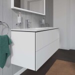 DURAVIT - L-Cube Umyvadlová skříňka 55x129x48 cm, 4 zásuvky, bílá mat LC625901818
