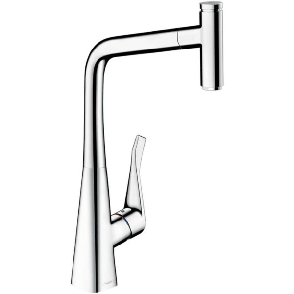 HANSGROHE - Metris Select Dřezová baterie s výsuvnou koncovkou, chrom 14884000