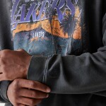 New Era Pánská mikina Los Angeles Lakers NBA Washed Oversized Crew Neck Sweater Velikost: 2XL
