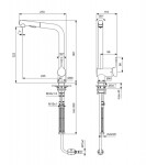 IDEAL STANDARD - Ceralook Dřezová baterie s výsuvnou sprškou, ušlechtilá ocel BC178GN