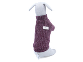 Taima zateplený svetr pro psa Barva: Fialová, Délka zad (cm): 27, Obvod hrudníku: 32 - 36 cm