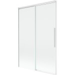 MEXEN/S - Rox vanová zástěna 2-křídlová posuvná 120 x 150, transparent, bílá 8C9-120-001-20-00