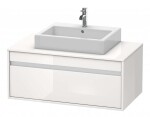 DURAVIT - Ketho Umyvadlová skříňka 43x100x55 cm, 1 zásuvka, lesklá bílá KT669502222