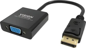 Vision Professional černá / Adaptér / DisplayPort (M) - VGA HD-15 (F) (TC-DPVGA/BL)