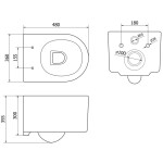 MEXEN/S - SOFIA WC mísa rimless + sedátko, bílá 30540400