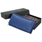 Trendy dámská kožená peněženka Bellugio Sarawi, modrá