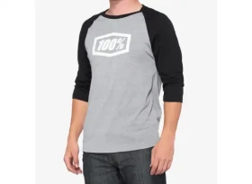 100% Icon Tech Tee pánské triko 3/4 rukáv Grey/Black vel. M
