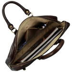 Luxusní kožená business taška Benedikt, tmavě hnědá