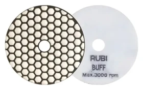 RUBI Leštící pad pryskyřičný 100mm / Leštící pad / suché leštění / kámen, dlažba (62977)