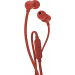 JBL T160 červená / sluchátka s mikrofonem / špunty / 3.5mm jack (JBLT160RED)