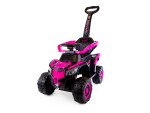Mamido Speed MT280 Dětské elektrické odrážedlo | autíčko 3v1 s vodící tyčí NEW PINKY