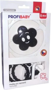 PROFIBABY Chrastítko kytička s tvary / Kousátko / Plast / od narození (hj371)