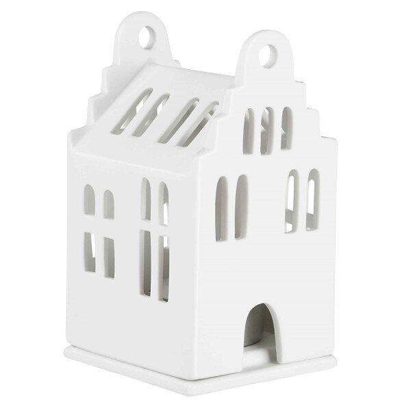 Räder Porcelánový svícen domeček Gable House, bílá barva, porcelán