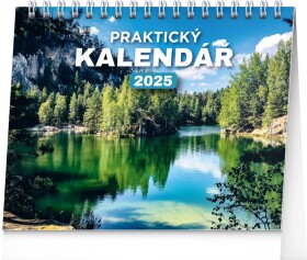 Stolní kalendář Praktický kalendář 2025, 16,5 13 cm
