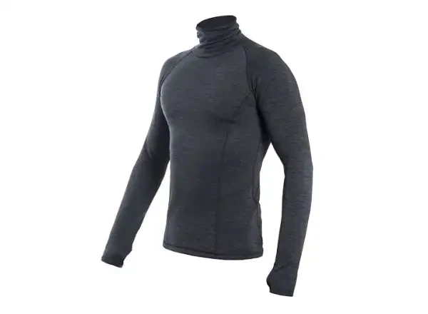 Sensor Merino Bold Neck pánské triko dlouhý rukáv Anthracite Gray vel. L