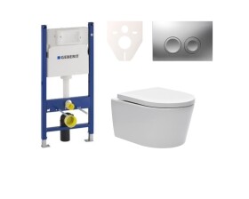 Cenově zvýhodněný závěsný WC set Geberit do lehkých stěn / předstěnová montáž + WC SAT Brevis SIKOGES7W3 SIKOGES7W3